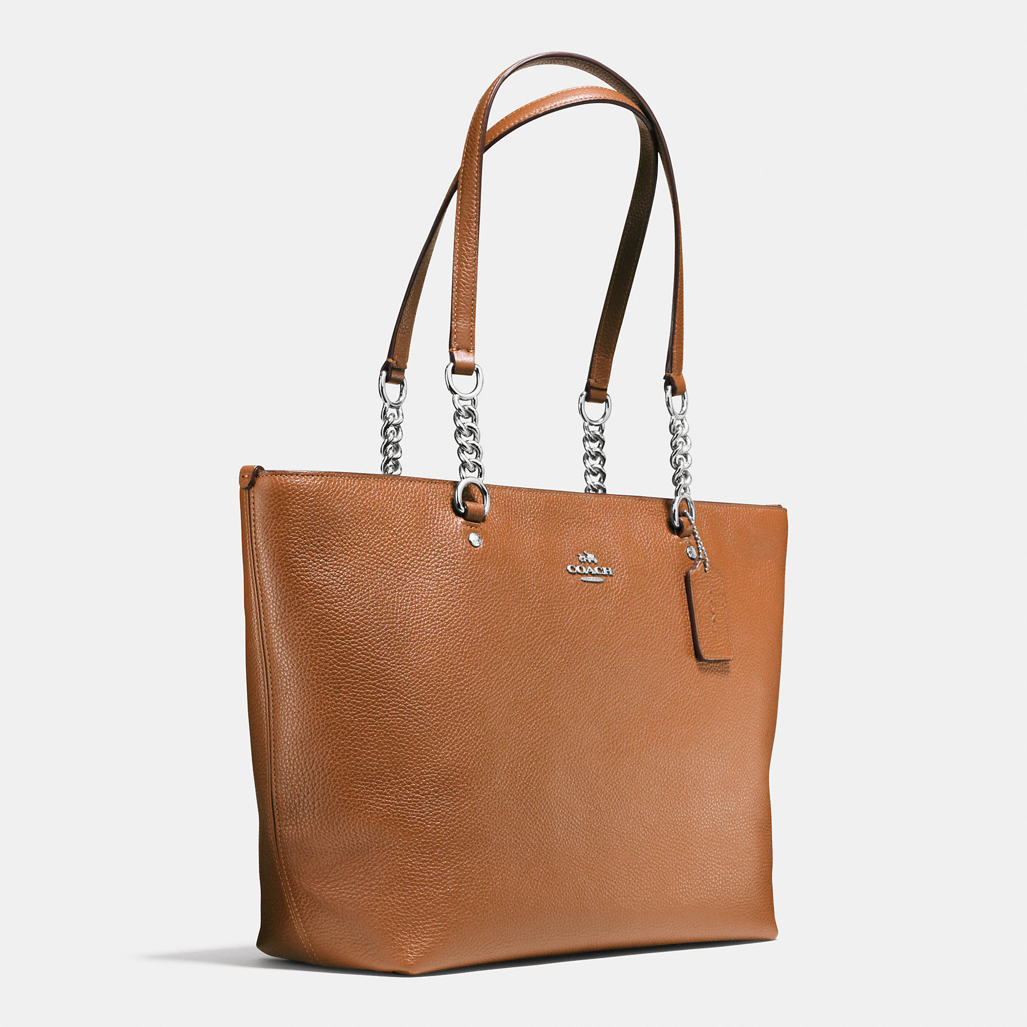 Lady Beloved Coach Sophia Tote In Pebble Leather  Lady Beloved Coach Sophia Tote In Pebble Leather